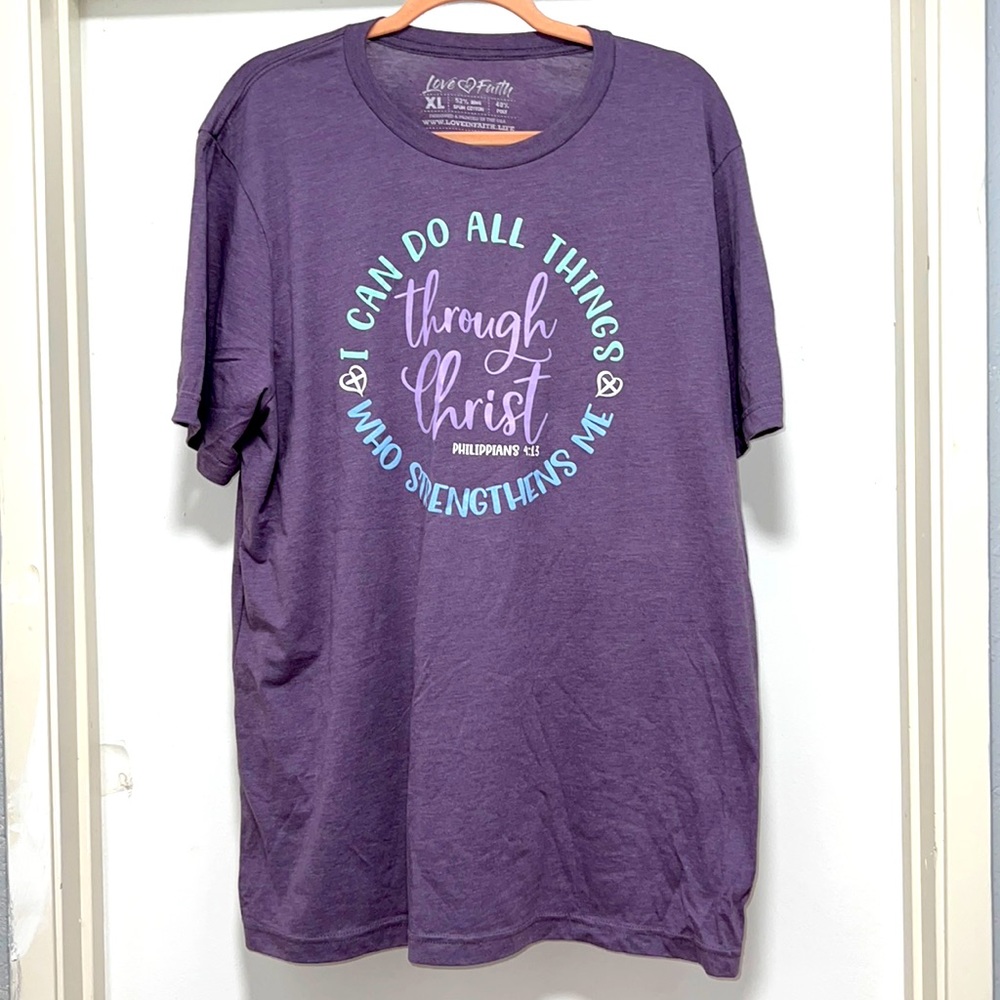 WOMANS SHORT SLEEVE XL TEE PURPLE NWOT